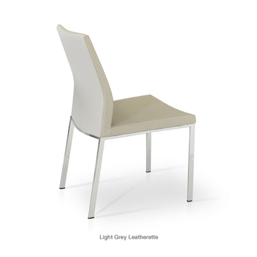 Pasha Metal Chair Leather by SohoConcept - New