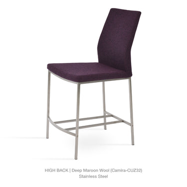Pasha Metal Stools Fabric by SohoConcept - New