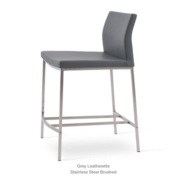 Pasha Metal Stools Leather by SohoConcept - New