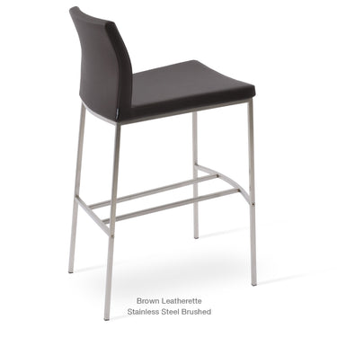 Pasha Metal Stools Leather by SohoConcept - New