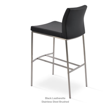 Pasha Metal Stools Leather by SohoConcept - New