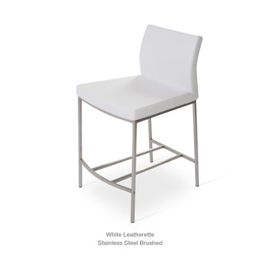 Pasha Metal Stools Leather by SohoConcept - New