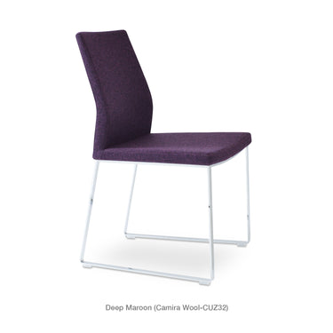 Pasha Sled Chair Fabric by SohoConcept - New