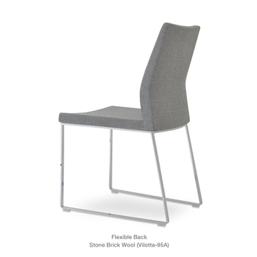 Pasha Sled Chair Fabric by SohoConcept - New