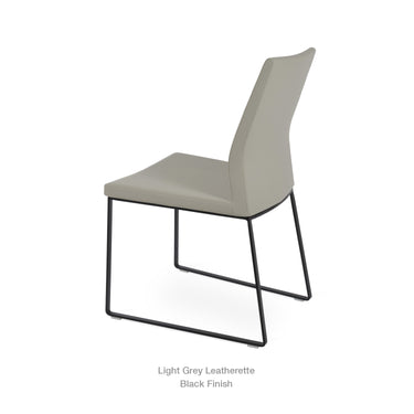 Pasha Sled Chair Leather by SohoConcept - New