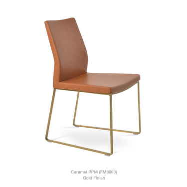 Pasha Sled Chair Leather by SohoConcept - New