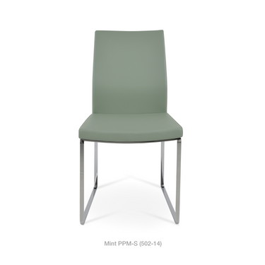 Pasha Sled Chair Leather by SohoConcept - New