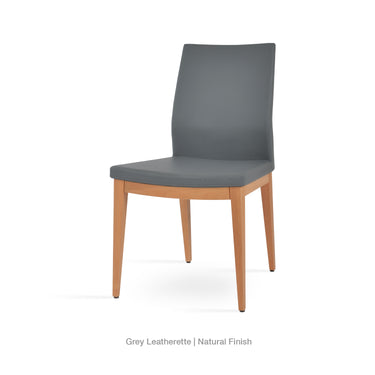 Pasha Wood Chair Leather by SohoConcept - New