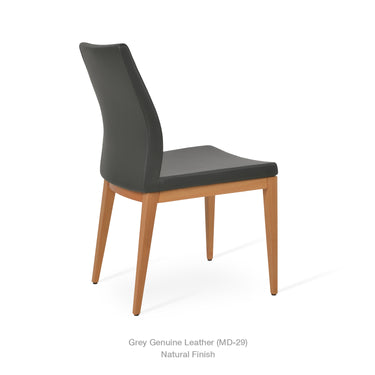 Pasha Wood Chair Leather by SohoConcept - New