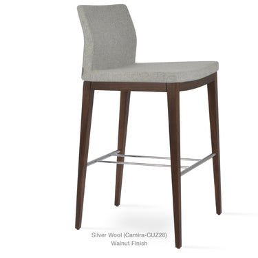 Pasha Wood Stools Fabric by SohoConcept - New