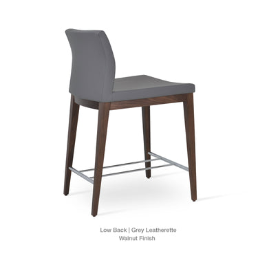 Pasha Wood Stools Leather by SohoConcept - New