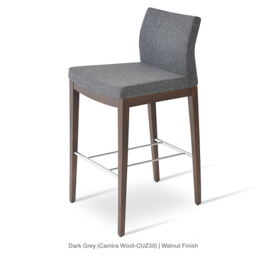 Pasha Wood Stools Fabric by SohoConcept - New