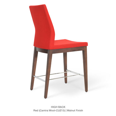Pasha Wood Stools Fabric by SohoConcept - New