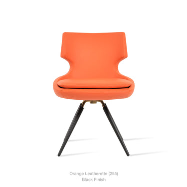 Patara Carrot Swivel Chair Leather by SohoConcept - New