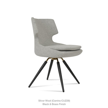 Patara Carrot Swivel Chair Fabric by SohoConcept - New