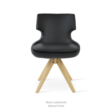 Patara Pyramid Swivel Chair Leather by SohoConcept - New