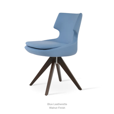 Patara Pyramid Swivel Chair Leather by SohoConcept - New