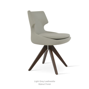 Patara Pyramid Swivel Chair Leather by SohoConcept - New