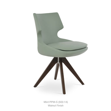 Patara Pyramid Swivel Chair Leather by SohoConcept - New