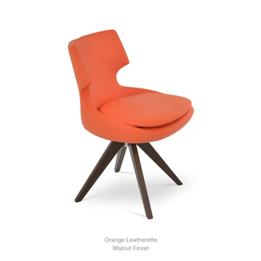 Patara Pyramid Swivel Chair Leather by SohoConcept - New