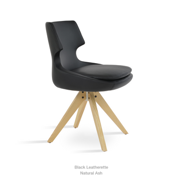 Patara Pyramid Swivel Chair Leather by SohoConcept - New