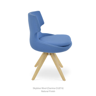 Patara Pyramid Swivel Chair Fabric by SohoConcept - New