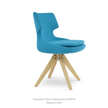 Patara Pyramid Swivel Chair Fabric by SohoConcept - New