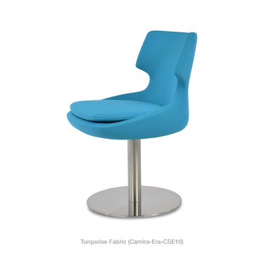 Patara Round Swivel Chair Fabric by SohoConcept - New