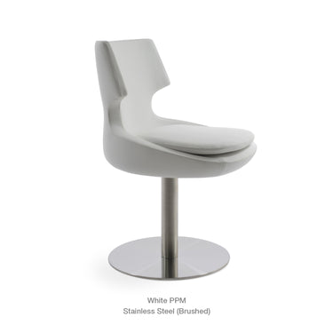 Patara Round Swivel Chair Leather by SohoConcept - New
