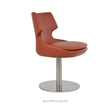 Patara Round Swivel Chair Leather by SohoConcept - New