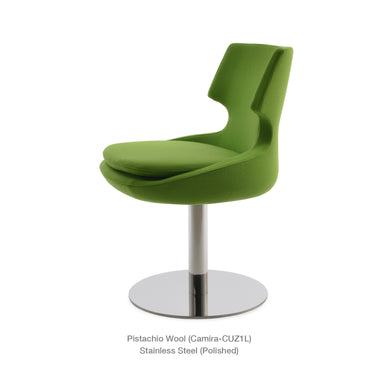 Patara Round Swivel Chair Fabric by SohoConcept - New
