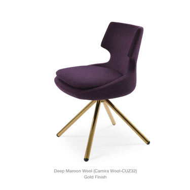 Patara Stick Swivel Fabric Chair by SohoConcept - New