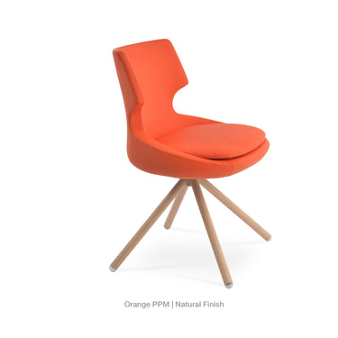 Patara Stick Swivel Chair Leather by SohoConcept - New