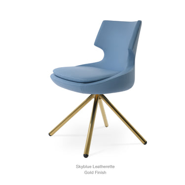 Patara Stick Swivel Chair Leather by SohoConcept - New