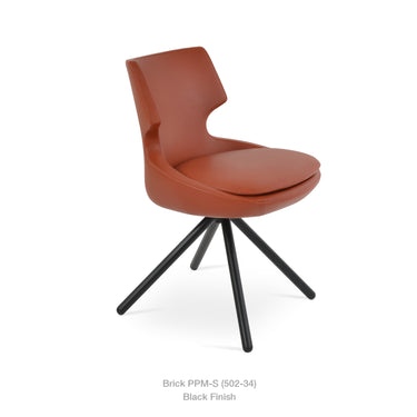 Patara Stick Swivel Chair Leather by SohoConcept - New