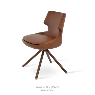Patara Stick Swivel Chair Leather by SohoConcept - New
