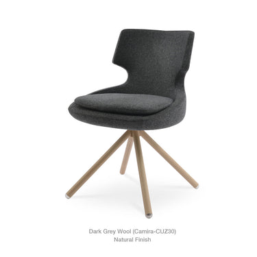 Patara Stick Swivel Fabric Chair by SohoConcept - New