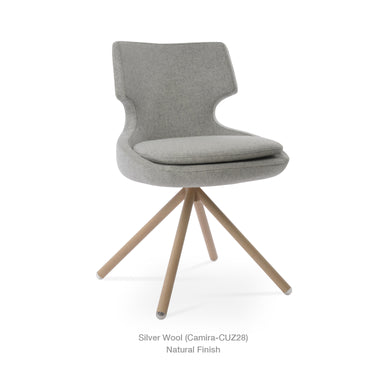 Patara Stick Swivel Fabric Chair by SohoConcept - New