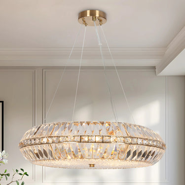 Vintage Glam Brass Chandelier, 24 inch, Peathlitberry Collection