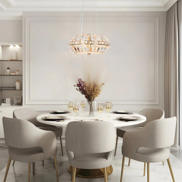 Small Brass Chandelier - Peathlitberry 14" 3-Light Drum Pendant Light for Kitchen Island 