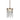Peludo 8" Crystal Prism LED Pendant Light - Modern Glam Brass Finish