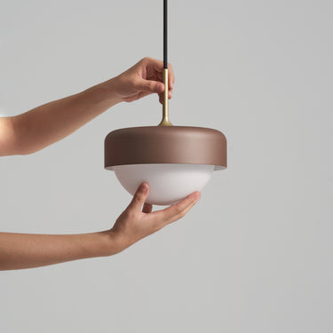 Seed Design Pensee LED Pendant Cocoa/Gold