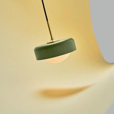 Seed Design Pensee LED Pendant Olive Green/Gold