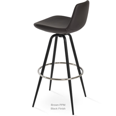 Pera Max Swivel Stool Leather by SohoConcept - New