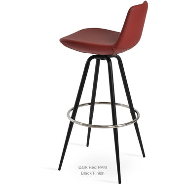 Pera Max Swivel Stool Leather by SohoConcept - New