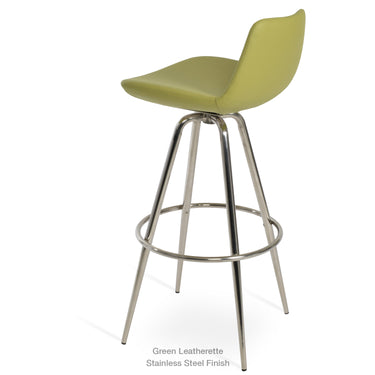 Pera Max Swivel Stool Leather by SohoConcept - New