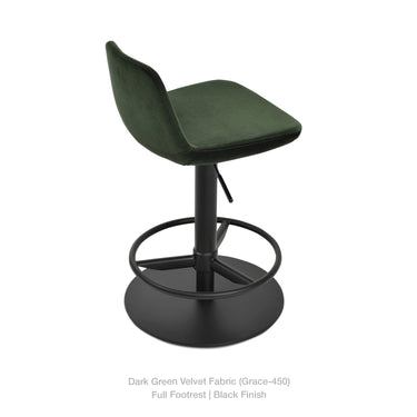 Pera Piston T Footrest Stool Leather by SohoConcept - New