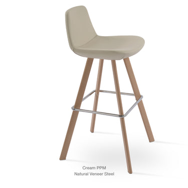 Pera Sword Stool Leather by SohoConcept - New