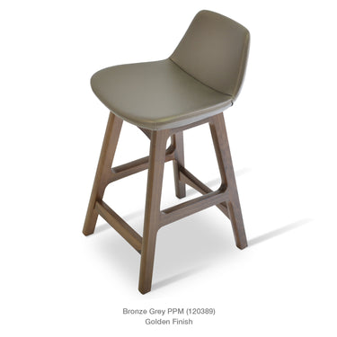 Pera Wood Stool Leather by SohoConcept - New