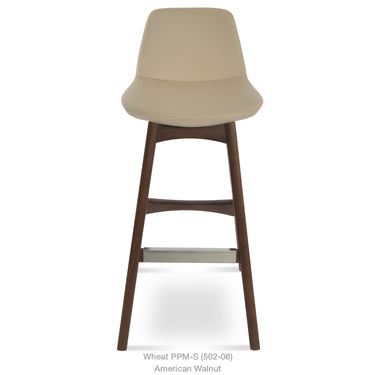 Pera Wood Stool Leather by SohoConcept - New
